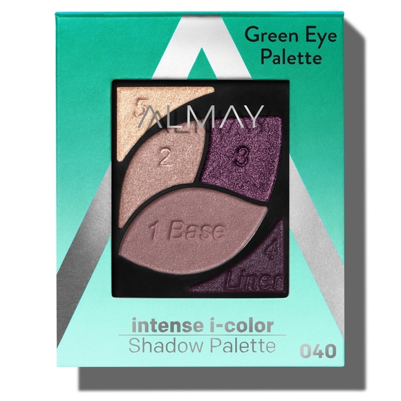 Almay Intense I-Color Enhancing Eyeshadow Palette - 040 Green Eyes, - Picture 1 of 3